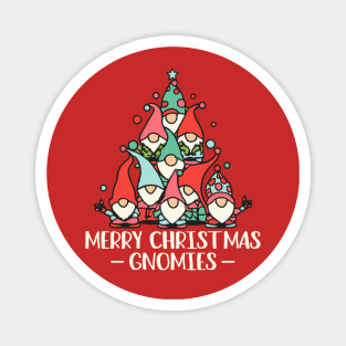 Merry Christmas Gnomies Magnet